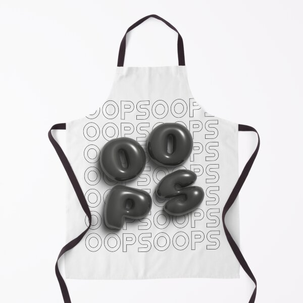 Item preview, Oops 3D Bubble Letters in Black and White designed and sold by AniDragonfly.