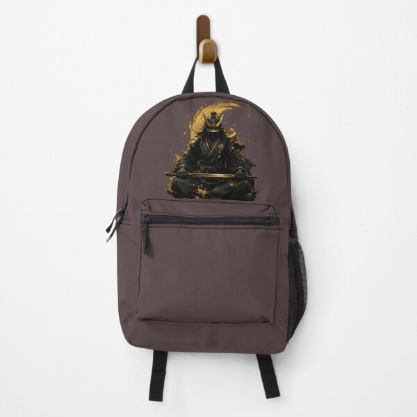 Item preview, Golden Ink Samurai Warrior Silhouette Art designed and sold by RoyalEarthstore.