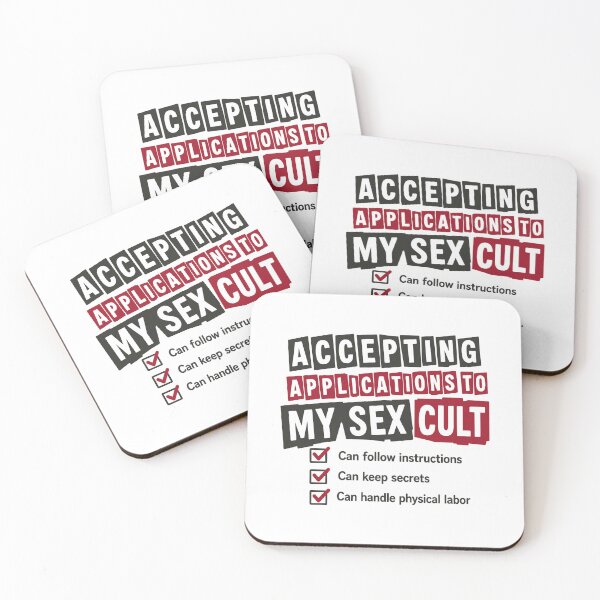 Item preview, Accepting Applications To My Sex Cult Unhinged Adult Humor designed and sold by gunaone-design.
