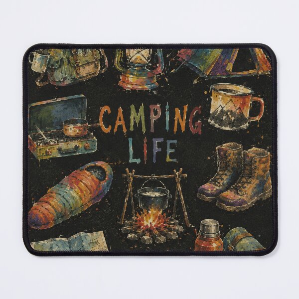 Item preview, Camping Life Watercolor Collection designed and sold by naturalsurvival.