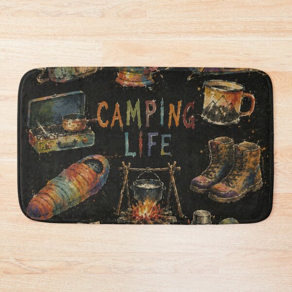 Item preview, Camping Life Watercolor Collection designed and sold by naturalsurvival.