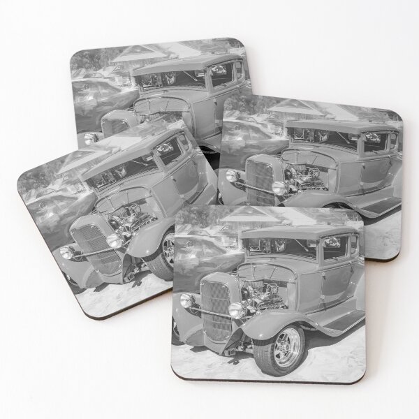 Item preview, 1930 B&W Red Ford Hot Rod 5 Window Coupe  designed and sold by RichFrancoCars.