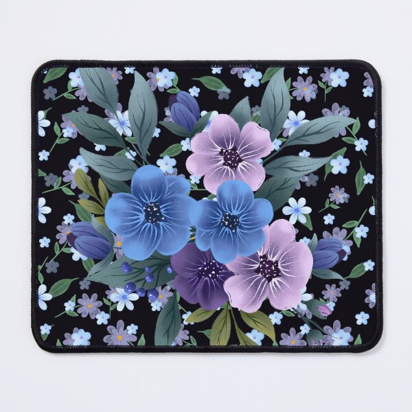 Item preview, Blue and Purple Floral designed and sold by MountainRoisin.