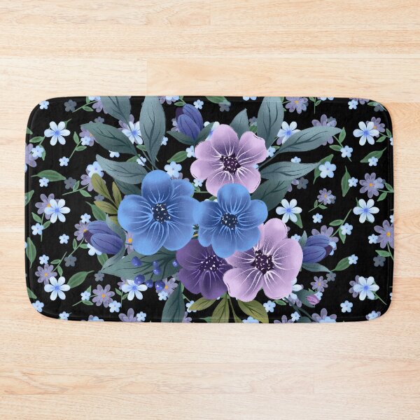 Item preview, Blue and Purple Floral designed and sold by MountainRoisin.