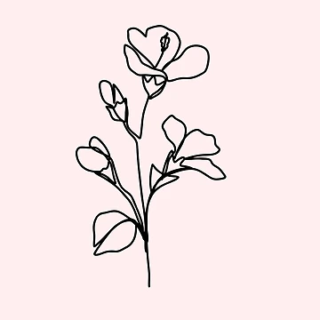 Artwork thumbnail, Line flower by M.lodhi