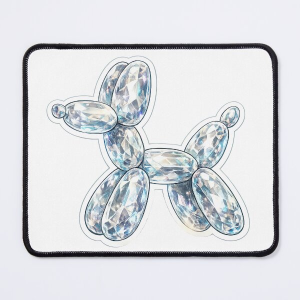 Item preview, Crystal Balloon Dog Sticker | Prism Glass Balloon Animal | Luxury Aesthetic Crystal Art designed and sold by Moh-nd-Eg.