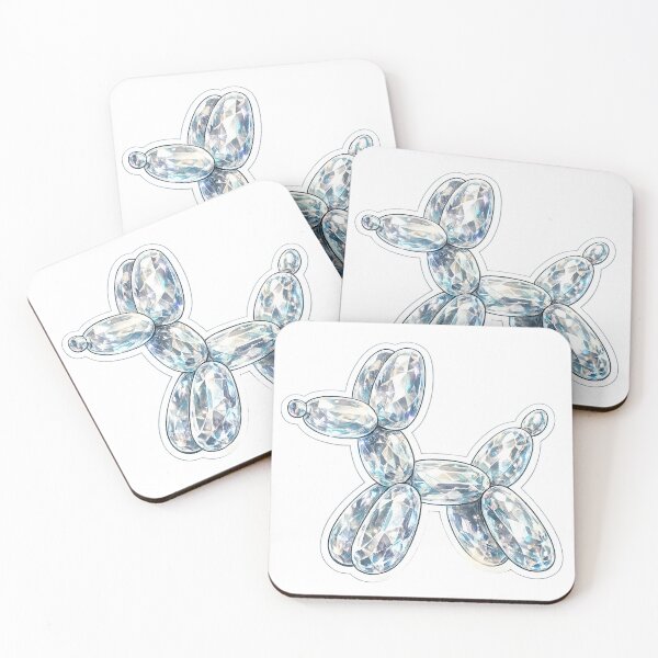 Item preview, Crystal Balloon Dog Sticker | Prism Glass Balloon Animal | Luxury Aesthetic Crystal Art designed and sold by Moh-nd-Eg.