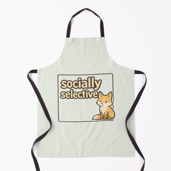 Item preview, Socially Selective Fox designed and sold by ChirpInc.