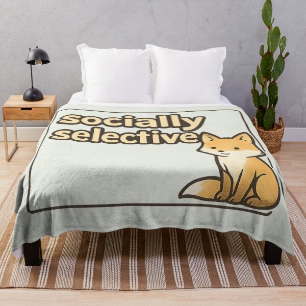 Item preview, Socially Selective Fox designed and sold by ChirpInc.