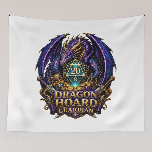 Item preview, Dragon Hoard Guardian D20 Tabletop Gaming designed and sold by BartArtPhoto.
