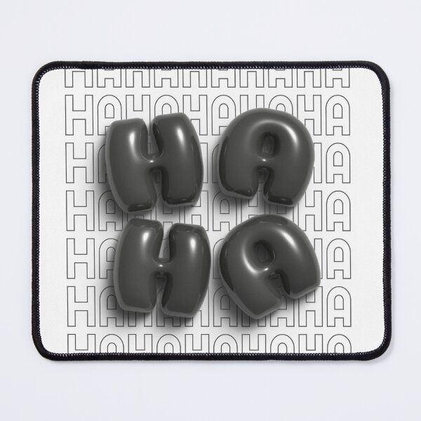 Item preview, Haha 3D Bubble Letters in Black and White designed and sold by AniDragonfly.