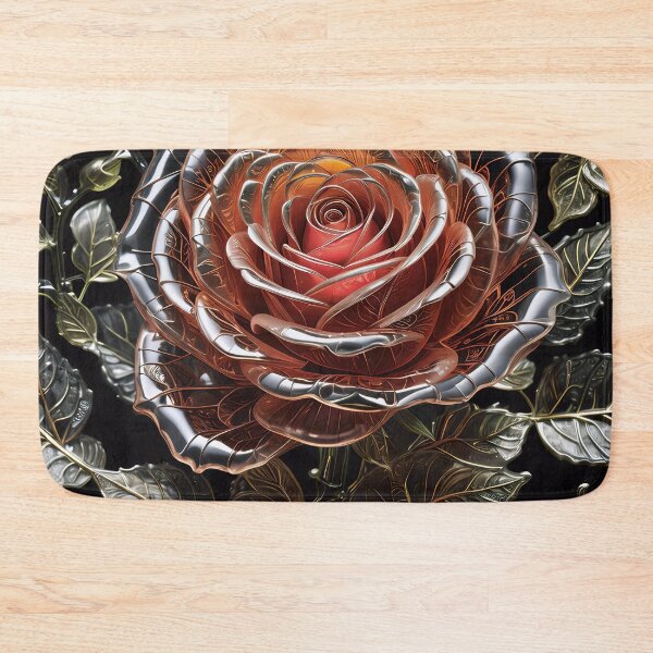 Item preview, Fragile Rose In Full Bloom Glass Art designed and sold by RelinCreates.