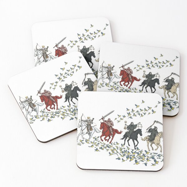 Item preview, Four Horseman & a Flock of Tits designed and sold by Probably Fine Design.