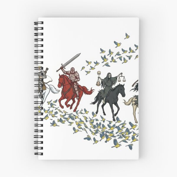 Item preview, Four Horseman & a Flock of Tits designed and sold by Probably Fine Design.