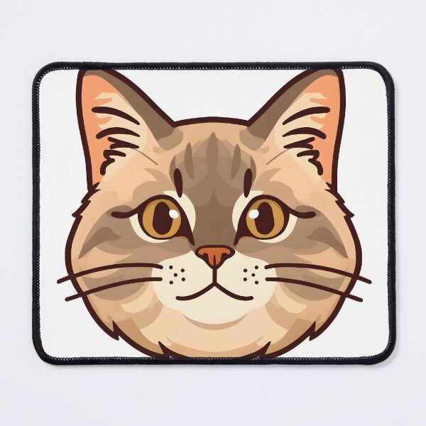 Item preview, Cute Maine Coon Cat Face Sticker designed and sold by VINTOR-.