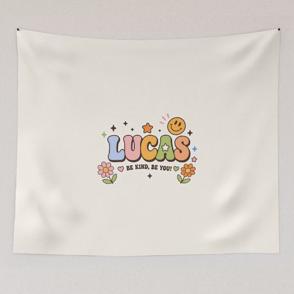 Item preview, Lucas Retro Groovy Name | Be Kind Be You Cute Smiley Design designed and sold by looplandger.