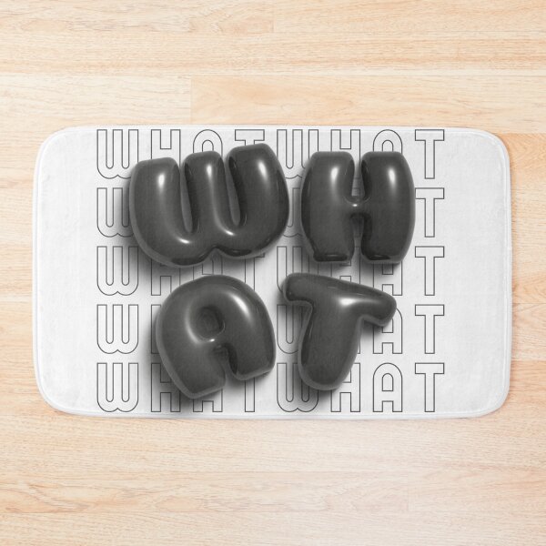 Item preview, What 3D Bubble Letters in Black and White designed and sold by AniDragonfly.