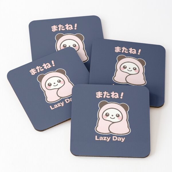 Aperçu de l'œuvre Lazy Day Panda Kawaii - ま た ね (Mata Ne) Autocollant japonais mignon créée et vendue par SiseonStudio.
