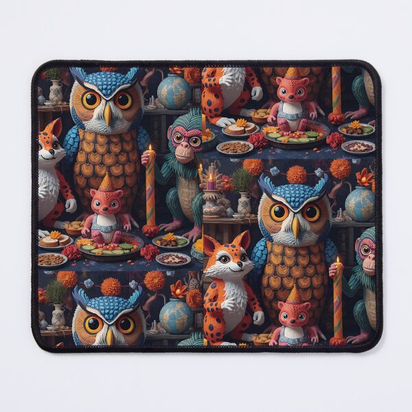 Item preview, Vibrant Folk Art Animal Party: Cute Owl, Fox, and Friends Celebration designed and sold by VibranPalette.