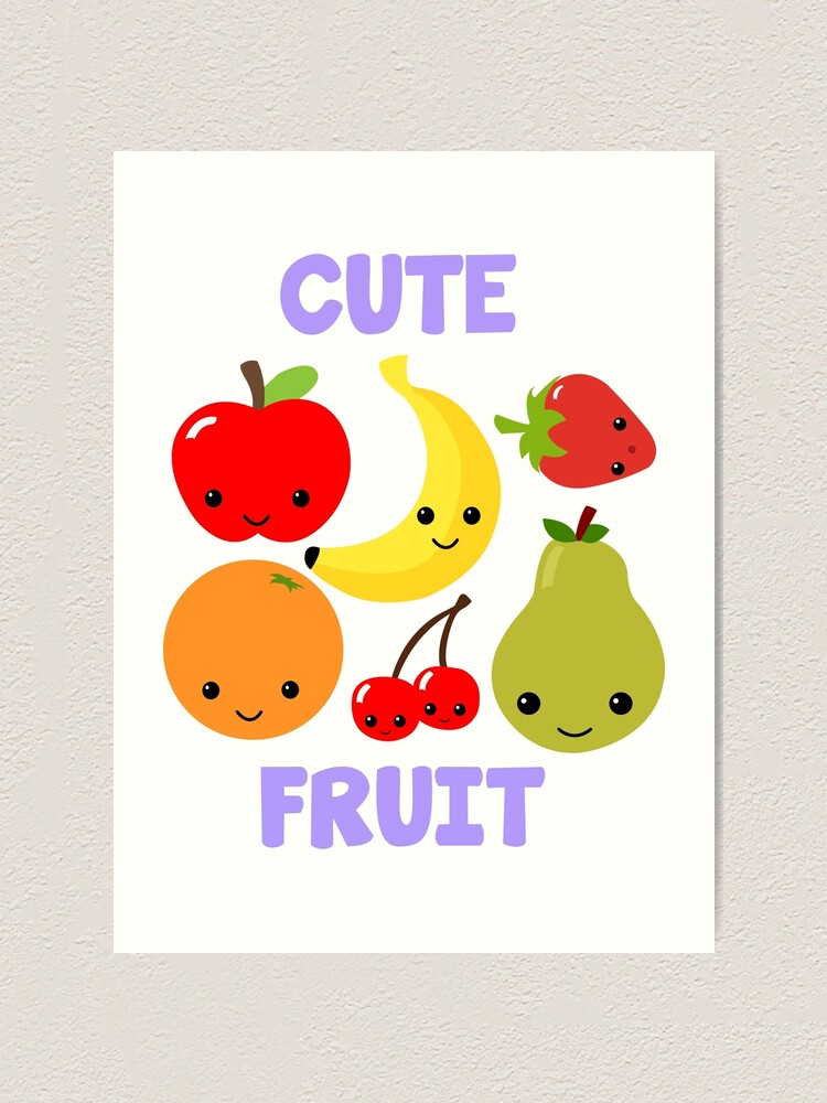 Cute Fruit Art Print