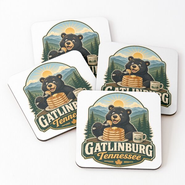 Item preview, Funny Gatlinburg Tennessee Bear Eating Pancakes Great Smoky Mountains designed and sold by gotops12.