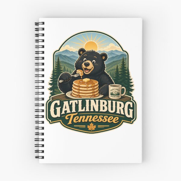 Item preview, Funny Gatlinburg Tennessee Bear Eating Pancakes Great Smoky Mountains designed and sold by gotops12.