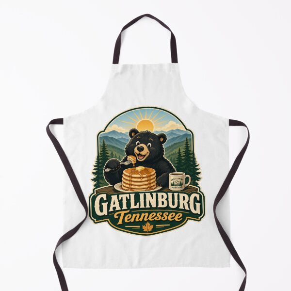 Item preview, Funny Gatlinburg Tennessee Bear Eating Pancakes Great Smoky Mountains designed and sold by gotops12.