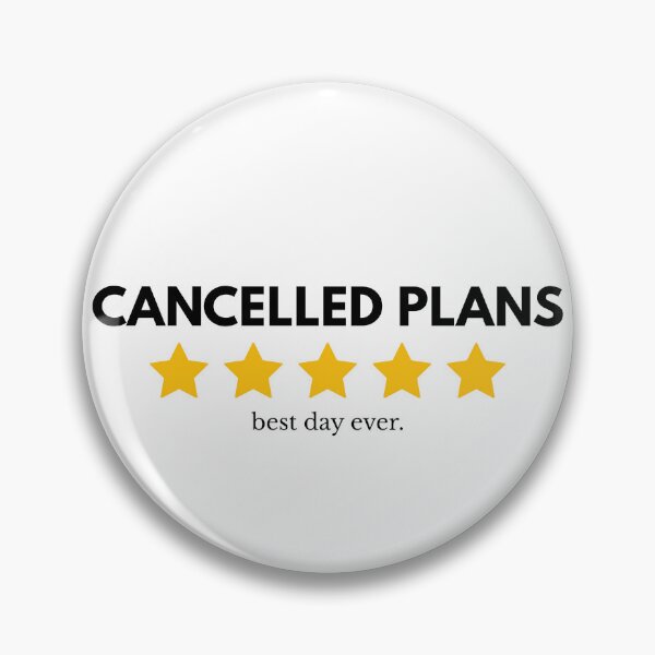 Item preview, Cancelled Plans - Five Star Review Sticker designed and sold by Moonbeam-Market.