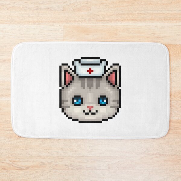 Item preview, Pixel Art Nurse Cat designed and sold by MMjs826.