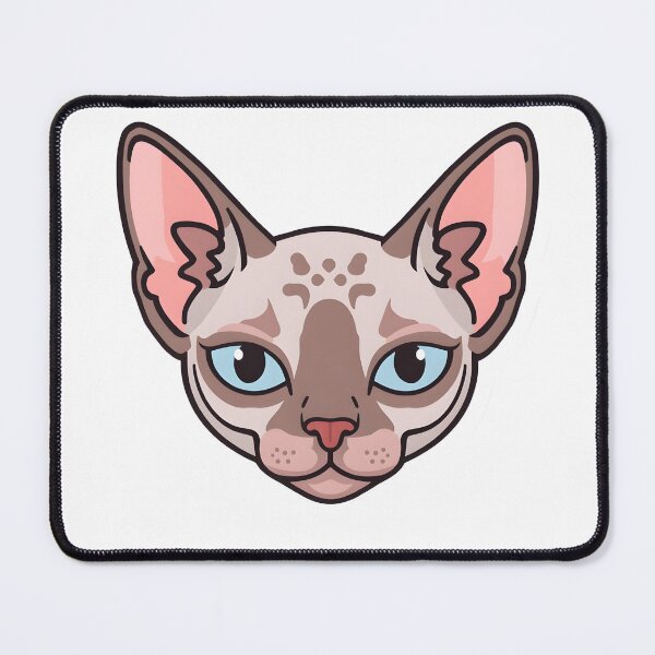 Item preview, Cute Sphynx Cat Face Sticker Design designed and sold by VINTOR-.