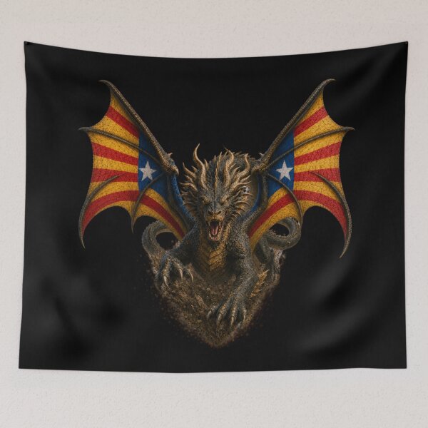Item preview, El Drac Catalan Flag Wings designed and sold by FREENATION2026.
