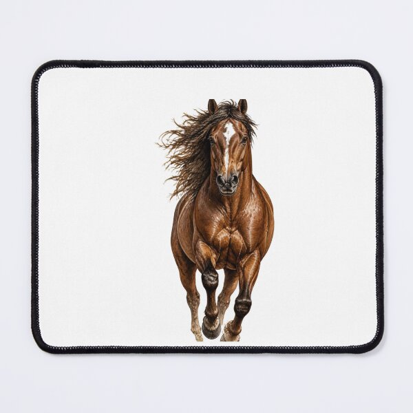 Item preview, Majestic Running Brown Horse | Realistic Equine Wildlife Illustration designed and sold by Modise31.