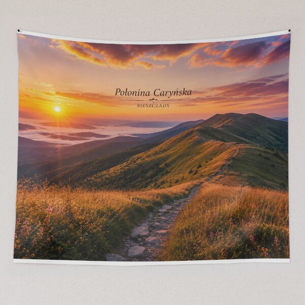Item preview, Połonina Caryńska, Bieszczady | Sunrise Mountain Trail designed and sold by JMDG Studio.