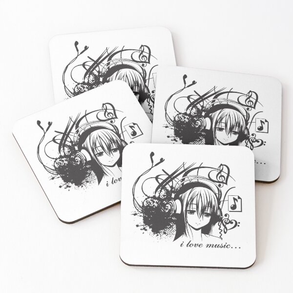 Item preview, Anime Girl Headphones Y2K Music designed and sold by Zyphero.