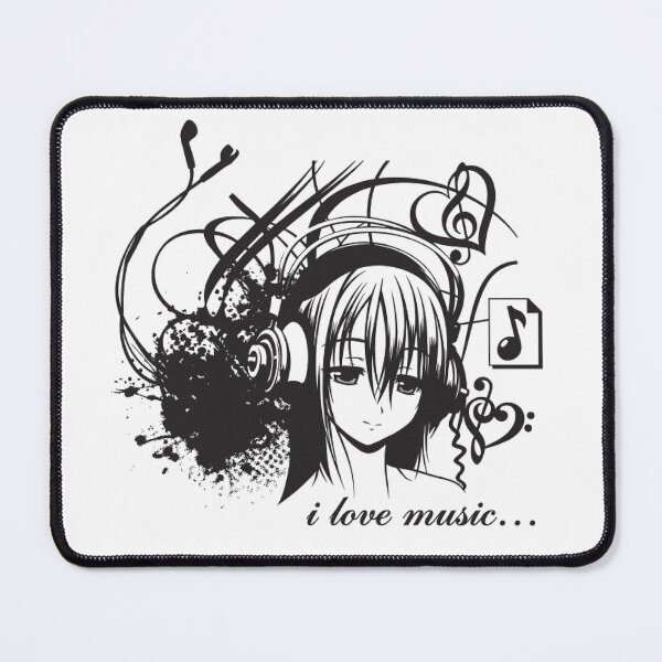 Item preview, Anime Girl Headphones Y2K Music designed and sold by Zyphero.