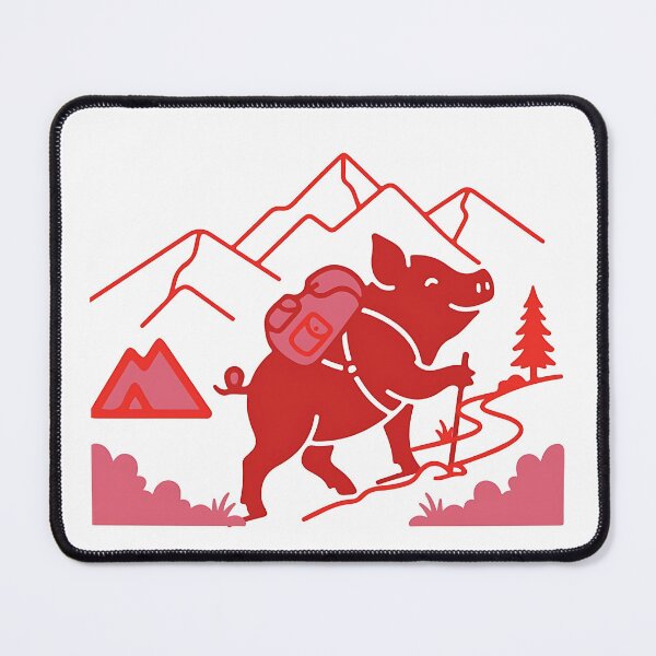 Item preview, Hiking Pig Mountain Adventure Trail designed and sold by Aganona.
