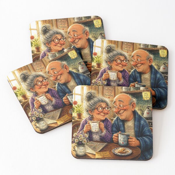 Item preview, Funny Morning Coffee designed and sold by Beyond The Canvas.
