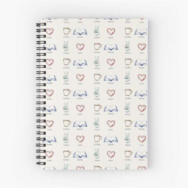 Item preview, Peace Love Coffee Books – Cute Sketch Illustration Gift for Book and Coffee Lovers designed and sold by Hello Hobbies.