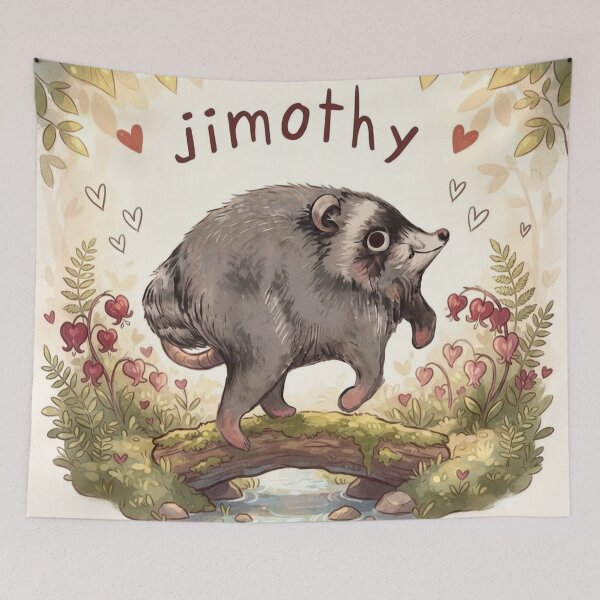 Item preview, Jimothy with Bleeding Heart Flowers designed and sold by NiceStuff20.