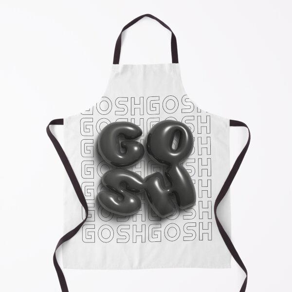 Item preview, Gosh 3D Bubble Letters in Black and White designed and sold by AniDragonfly.