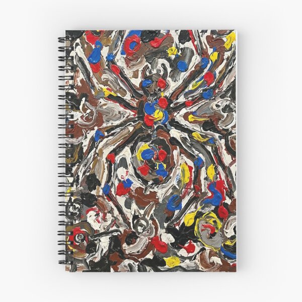 Item preview, Abstract Expressionist Spider Painting in CoBrA Movement Art Style designed and sold by OddlySticky.