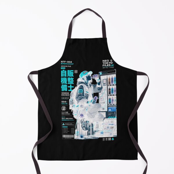 Item preview, Neo Tokyo Files 004 Negative - Vending Engineer | Anime Cyberpunk Techwear Illustration designed and sold by Noro Art .