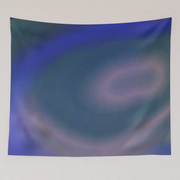 Item preview, Celestial Drift – Blue Abstract Gradient Wall Art designed and sold by Vita-Kvitash.
