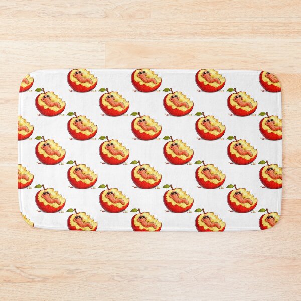 Item preview, Fruit worm laying on an apple designed and sold by Filip Art Factory.