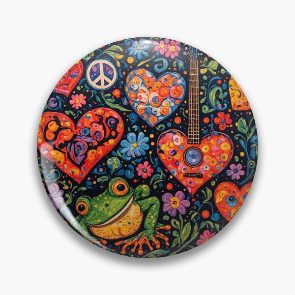 Item preview, 1960's Hippy Floral Hearts  designed and sold by TheDarkWardrobe.