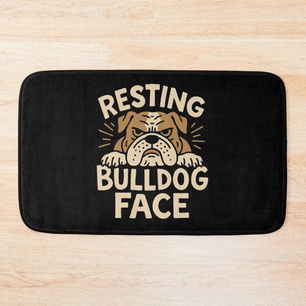 Item preview, Resting Bulldog Face Grumpy Mood designed and sold by gunaone-design.