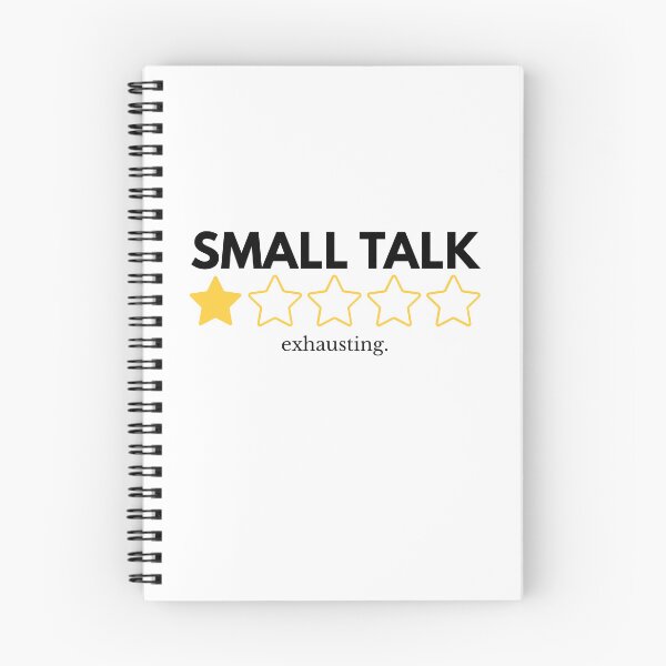 Item preview, Small Talk - Funny Introvert One Star Review Sticker designed and sold by Moonbeam-Market.