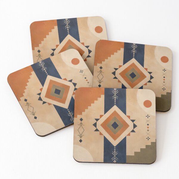 Item preview, Atlas Rhythm | Moroccan Amazigh Geometric Abstract Wall Art | Berber Inspired Modern Decor designed and sold by Ophira Bloom.