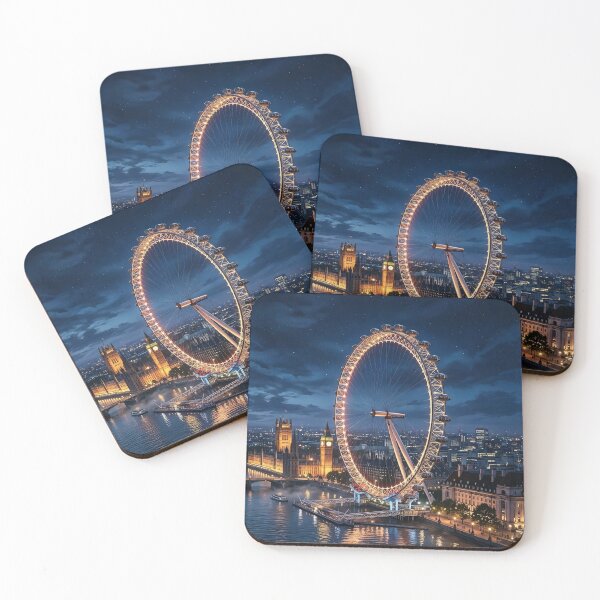 Item preview, London Eye at Night - Cinematic Thames Glow designed and sold by ResonateUK.