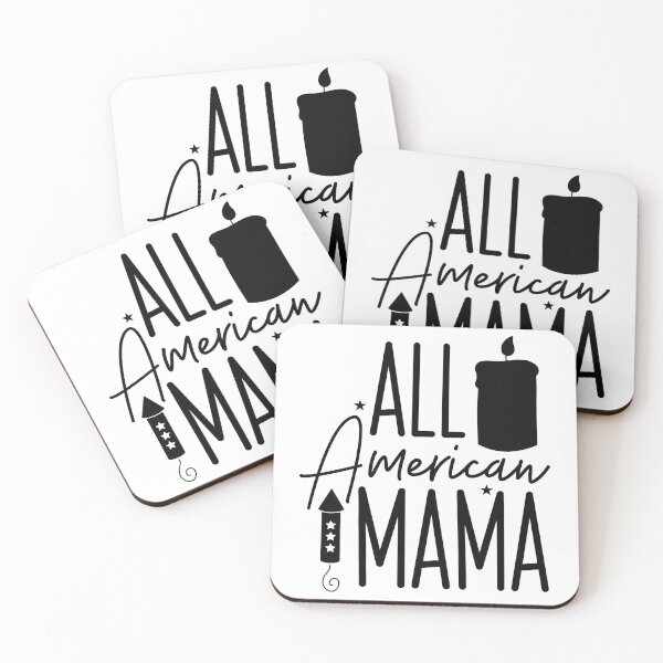 Item preview, All American Mama - 4th Of July Quotes Retro Vintage USA Patriotic Patriotic Mom Gift designed and sold by FuzionRaptor.